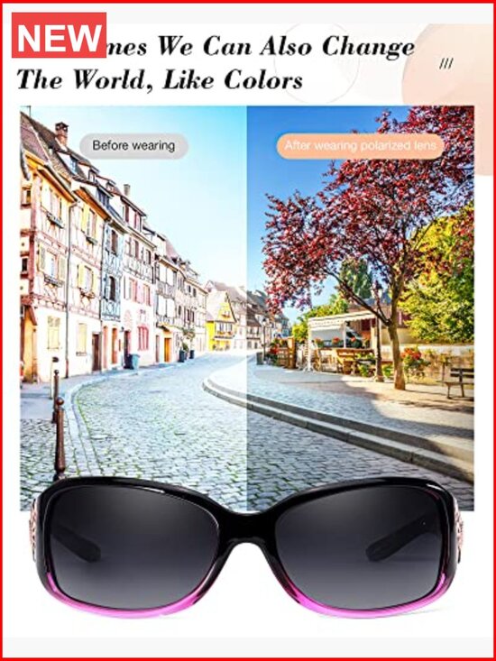 Polarized Butterfly Sunglasses for Women 99.99% UV  display picture 1